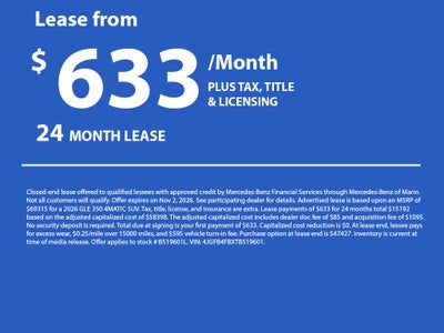 2026 Mercedes-Benz GLE 350 4MATIC® SUV