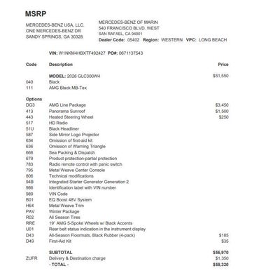 2026 Mercedes-Benz GLC 300 4MATIC® SUV