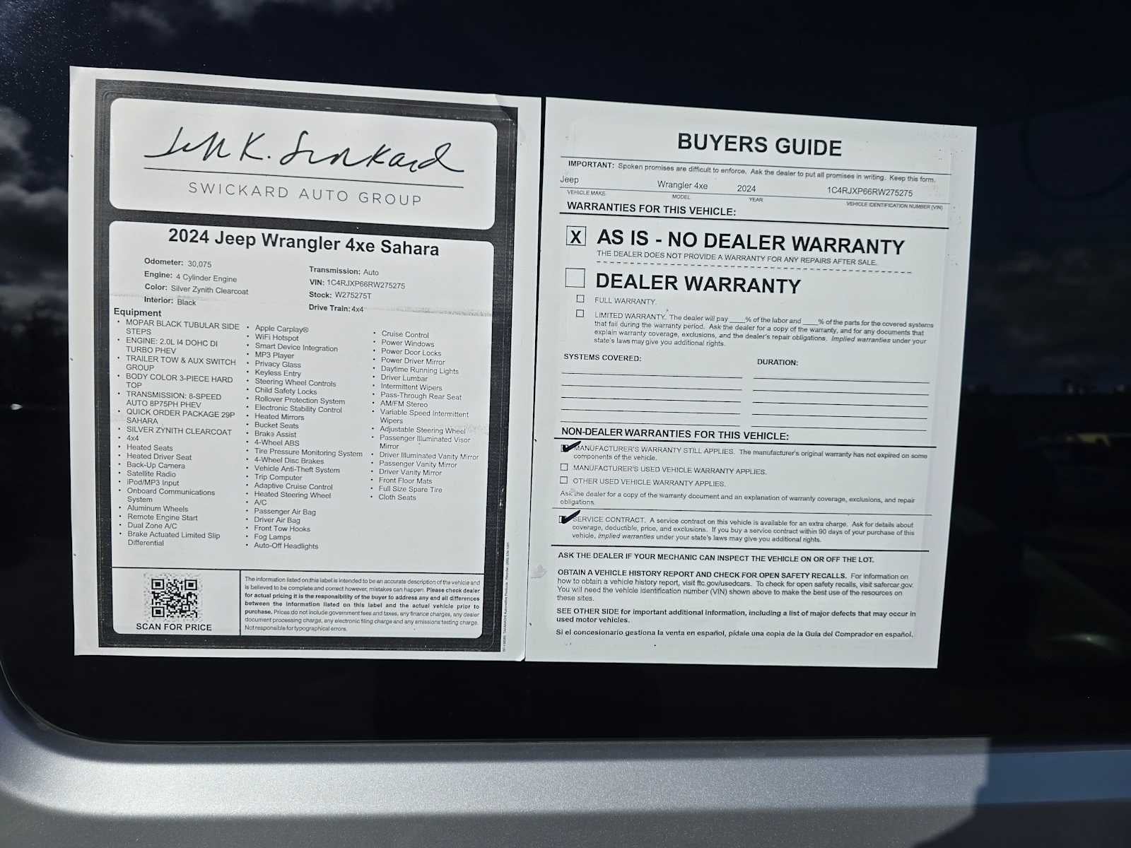 2024 Jeep Wrangler 4xe Sahara