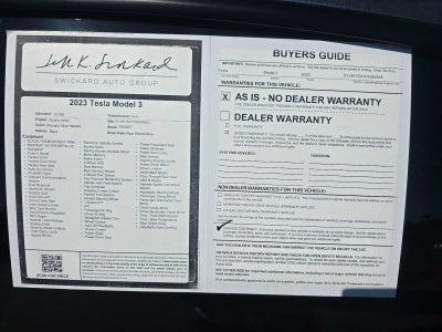 2023 Tesla Model 3 RWD