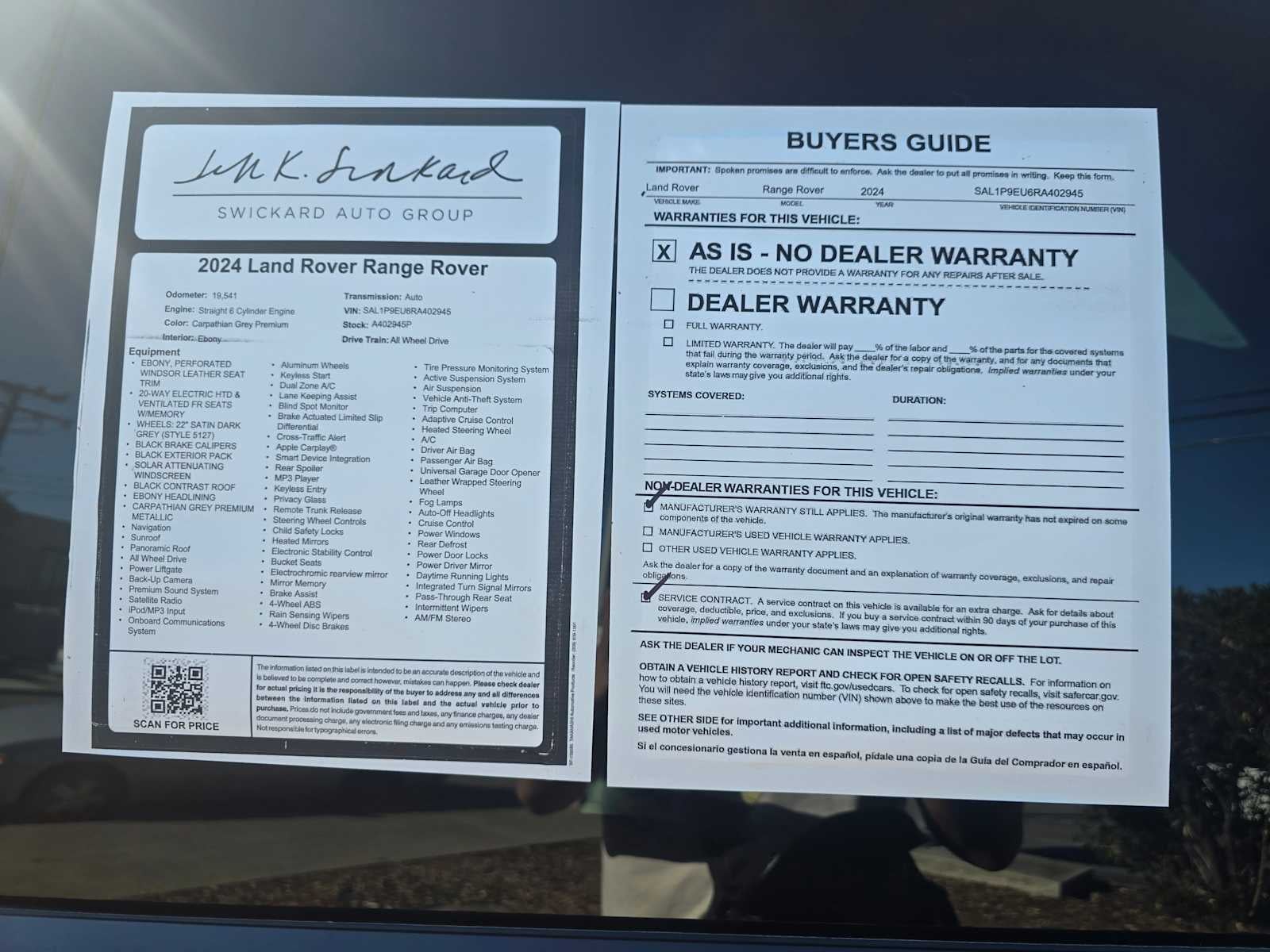 2024 Land Rover Range Rover Sport SE