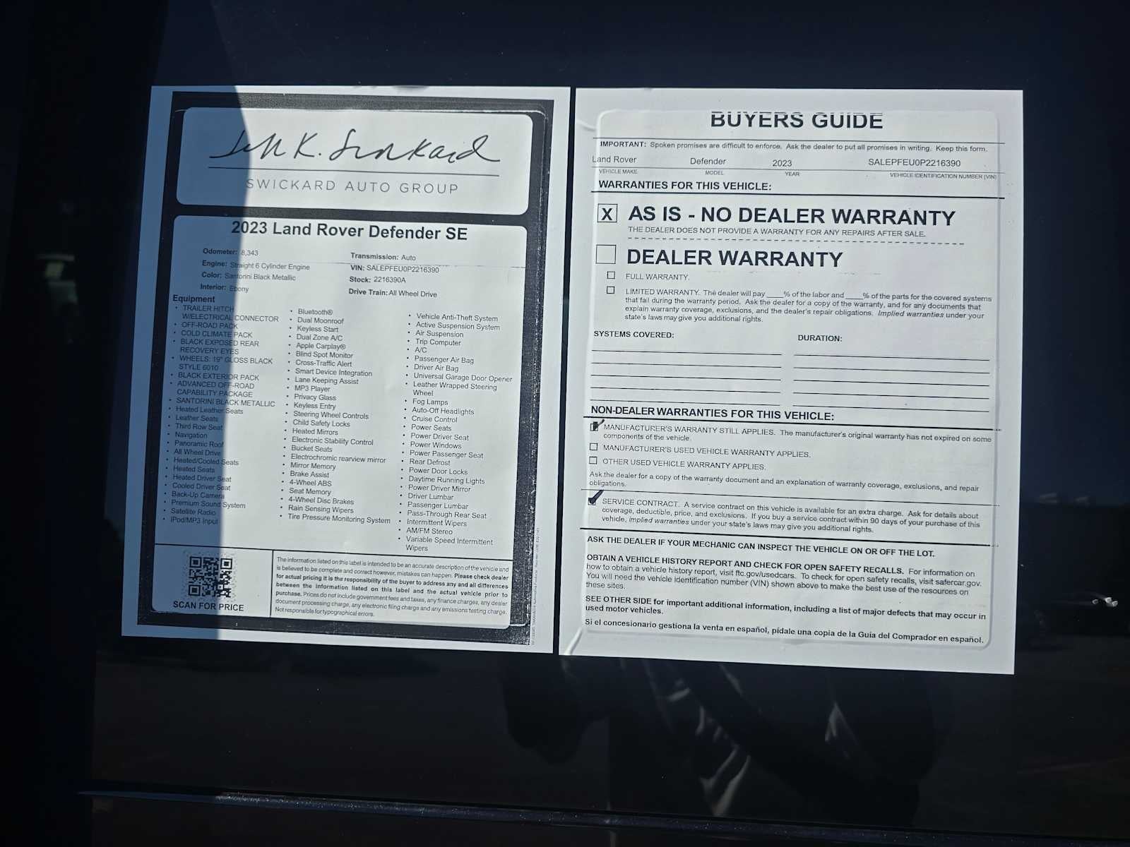 2023 Land Rover Defender SE 130 AWD