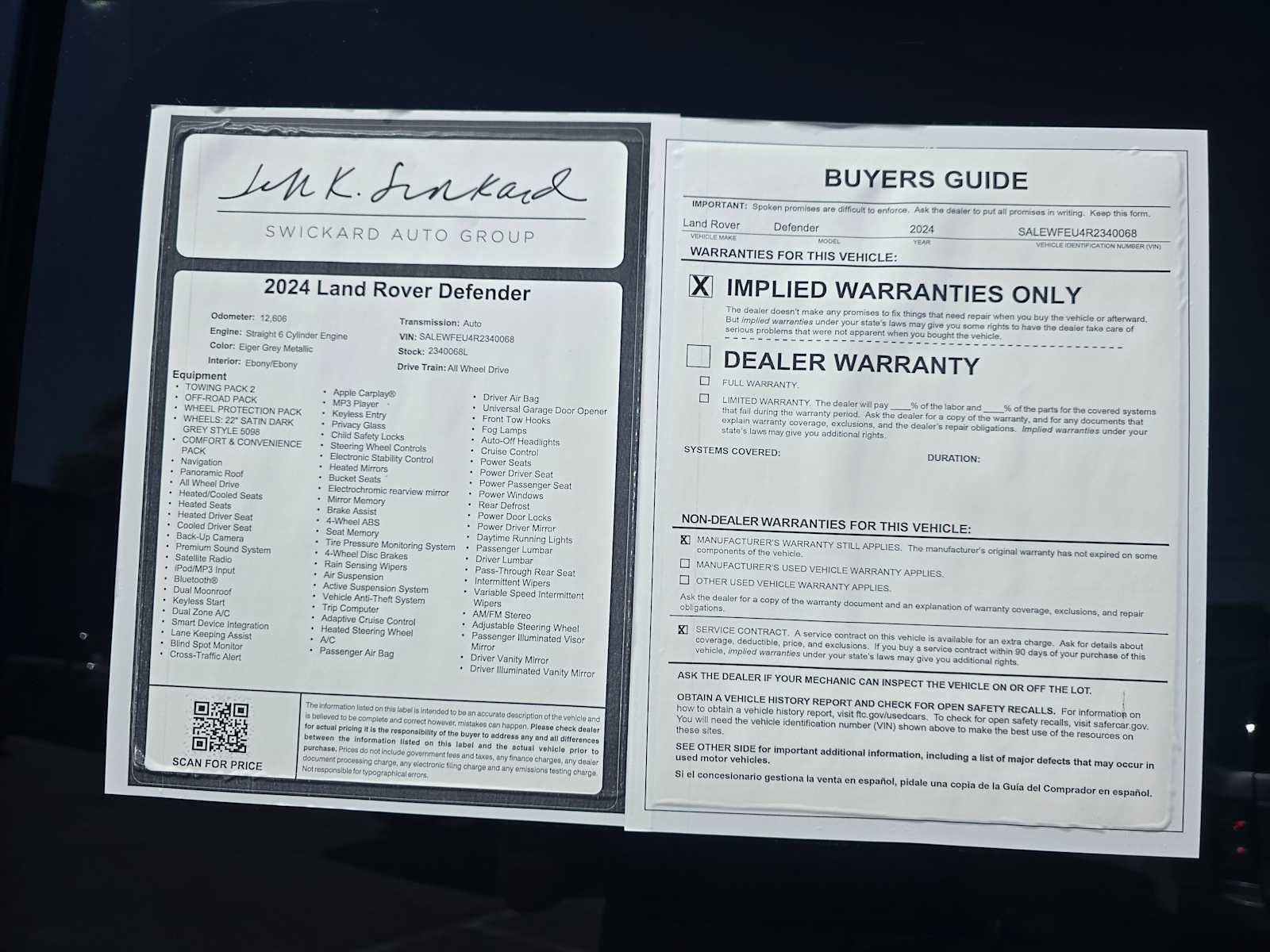 2024 Land Rover Defender Outbound 130 P400