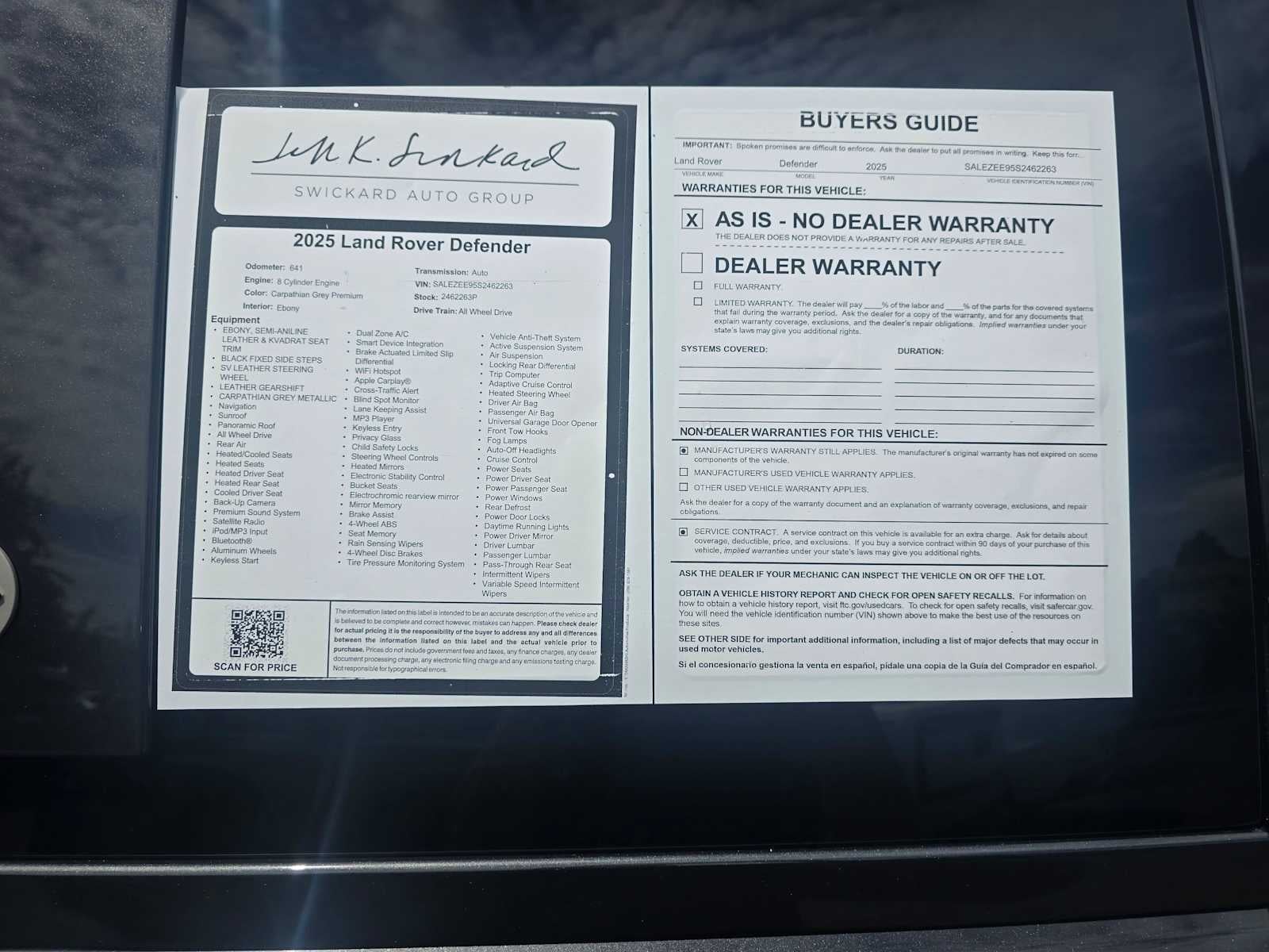 2025 Land Rover Defender OCTA Edition One 110 P635