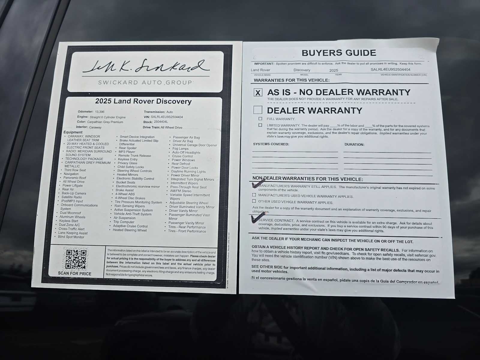 2025 Land Rover Discovery Dynamic SE