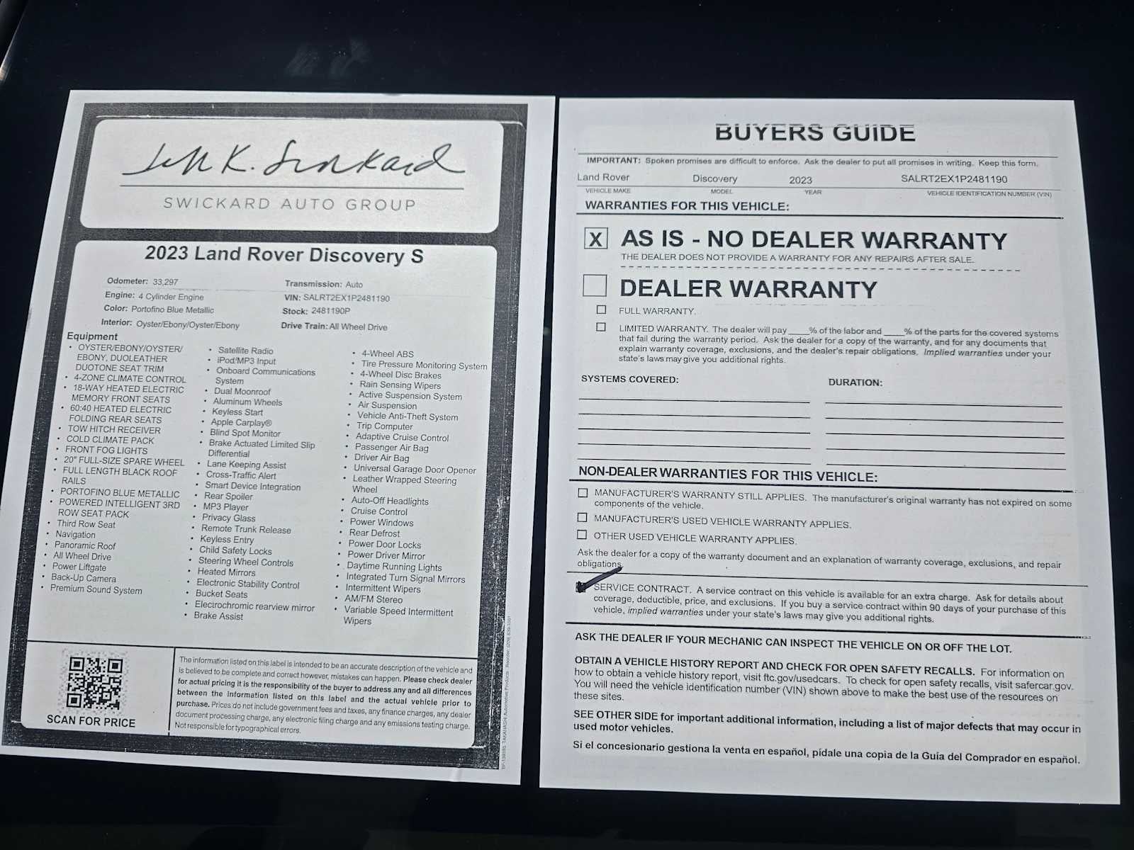 2023 Land Rover Discovery S R-Dynamic