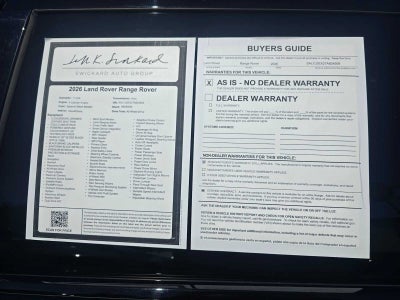 2026 Land Rover Range Rover Velar S