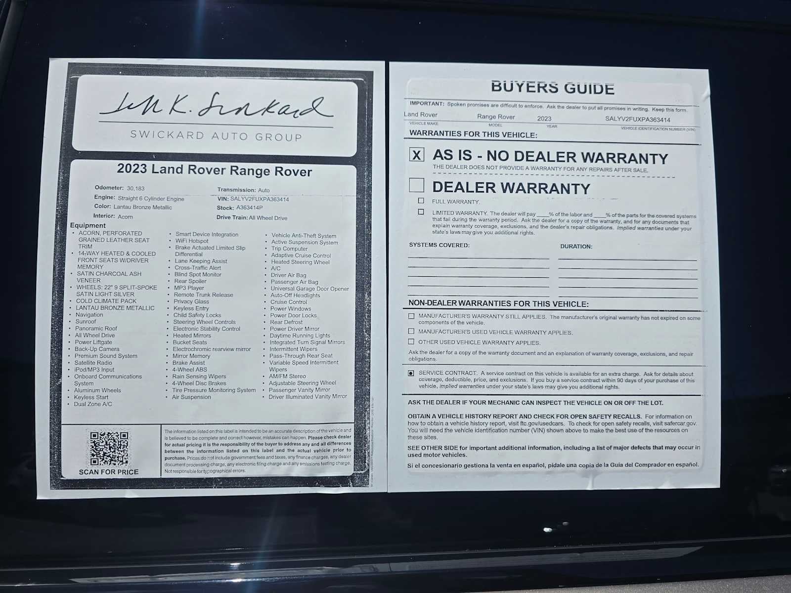 2023 Land Rover Range Rover Velar HST