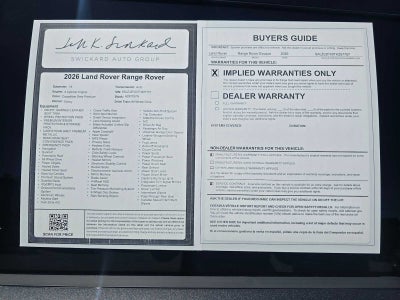 2026 Land Rover Range Rover Evoque Core S