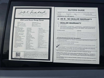 2022 Land Rover Range Rover Evoque R-Dynamic SE