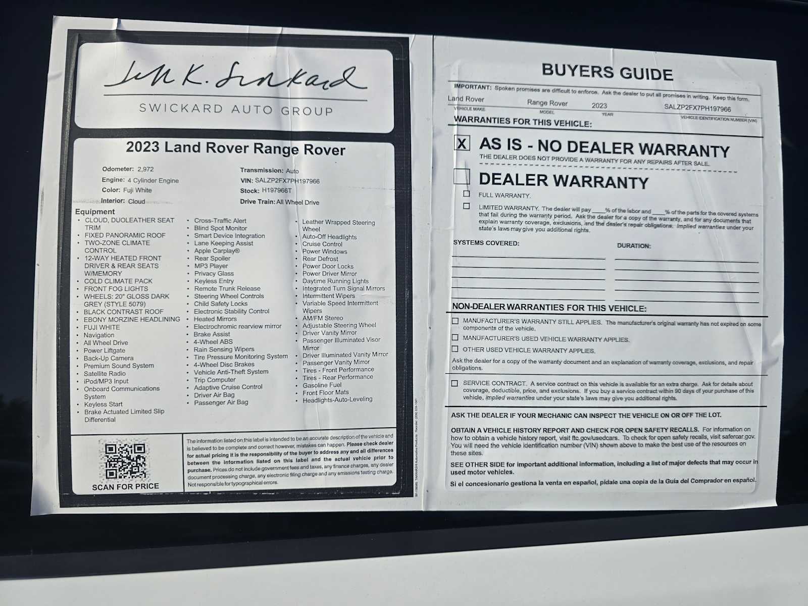 2023 Land Rover Range Rover Evoque SE