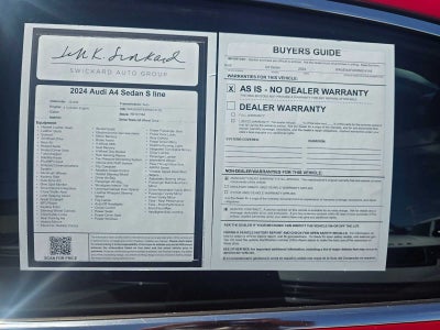 2024 Audi A4 Sedan S line Premium Plus