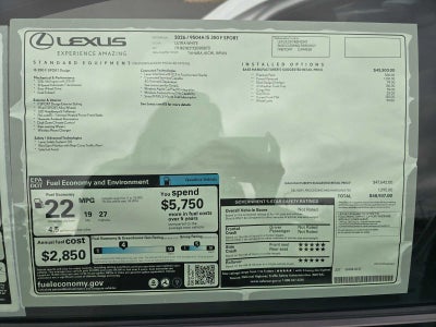 2026 Lexus IS 350 F SPORT DESIGN