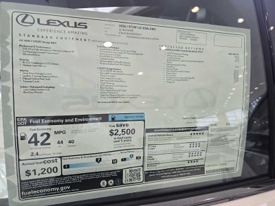 2026 Lexus UX 300h F SPORT DESIGN AWD