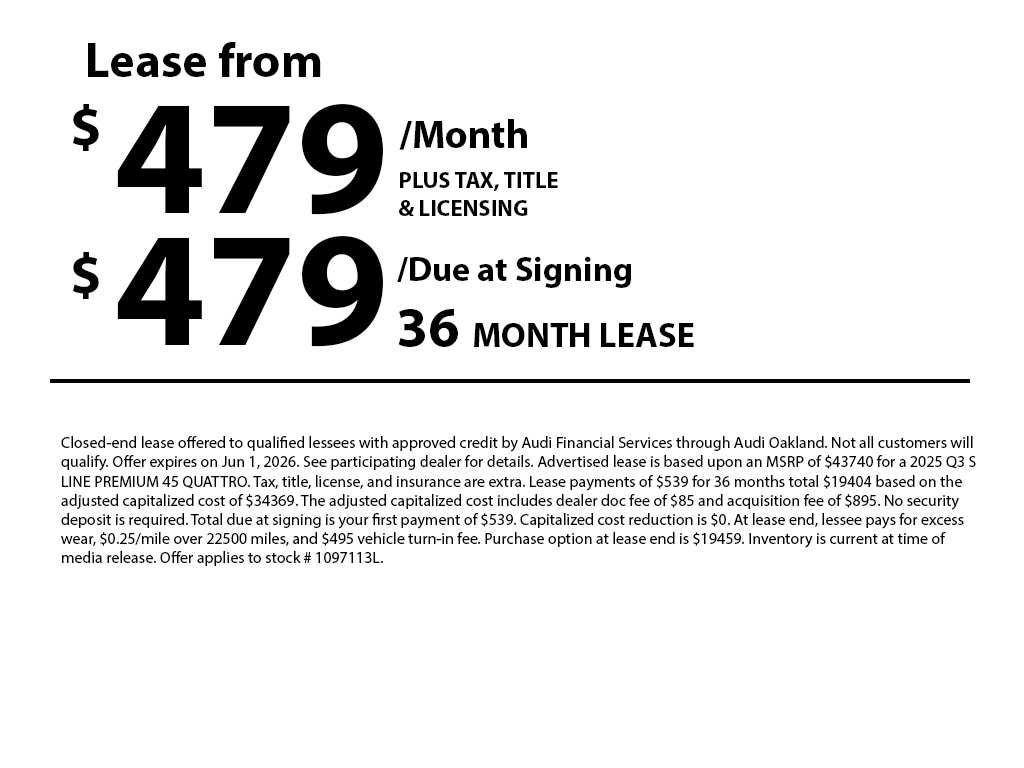 2025 Audi Q3 S line Premium