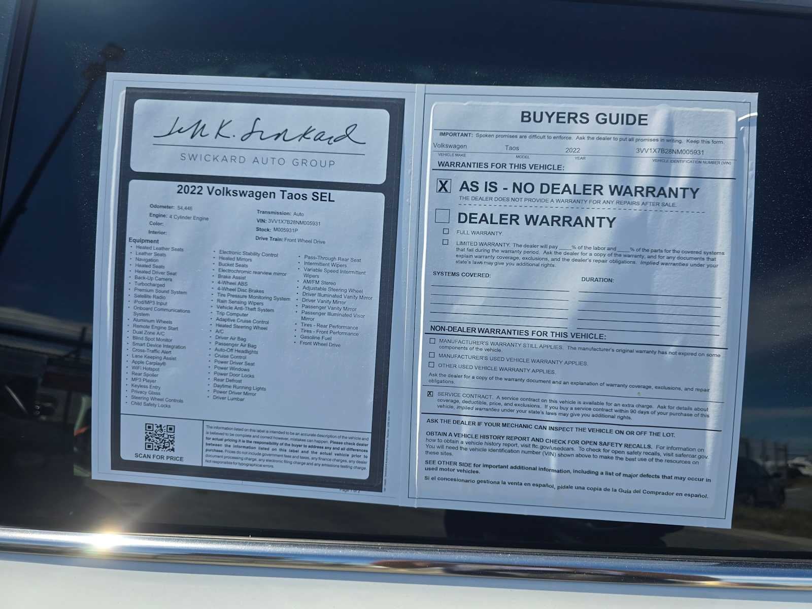 2022 Volkswagen Taos SEL