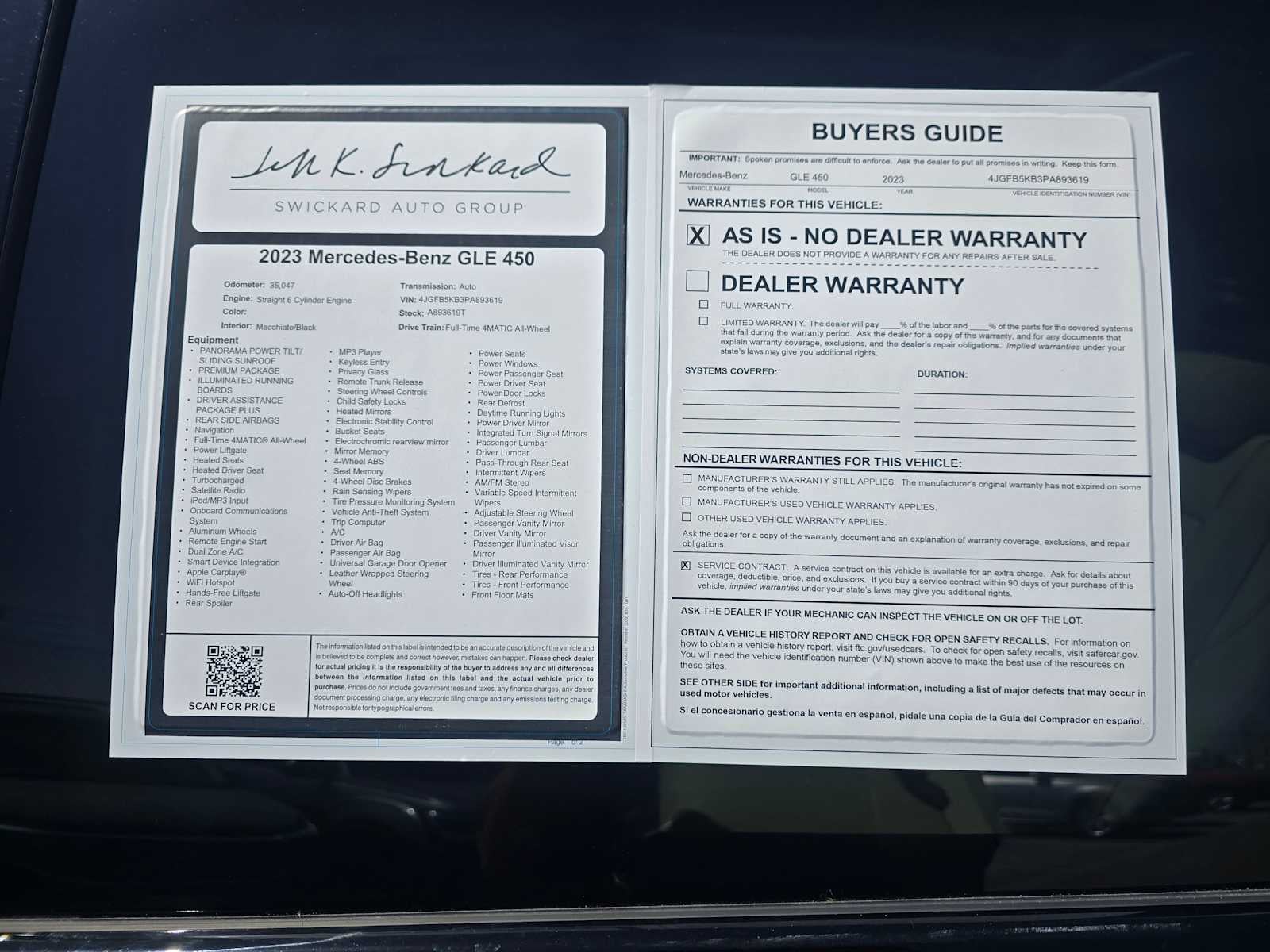 2023 Mercedes-Benz GLE 450 GLE 450