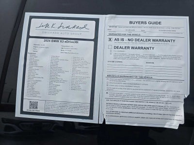 2024 BMW X3 sDrive30i sDrive30i