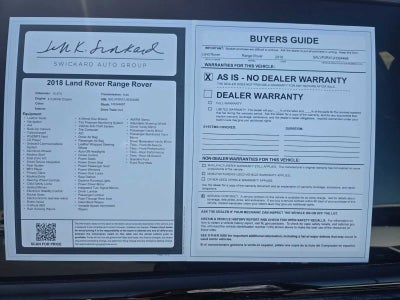 2018 Land Rover Range Rover Evoque SE