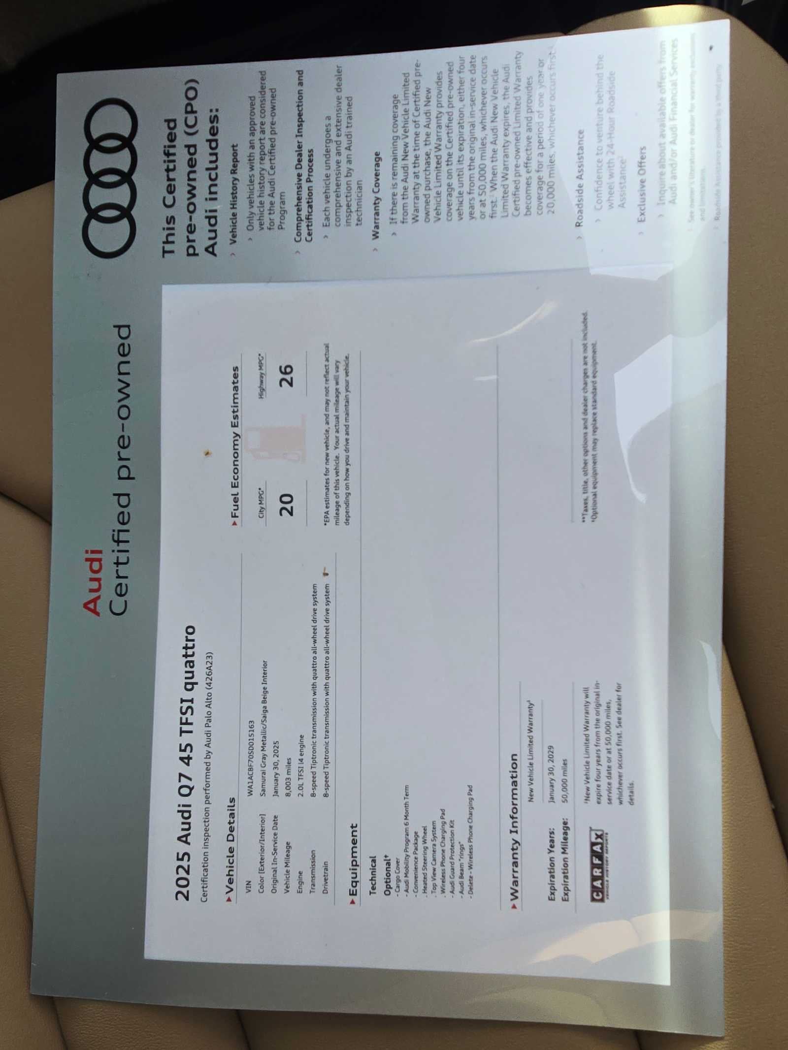 2025 Audi Q7 Premium