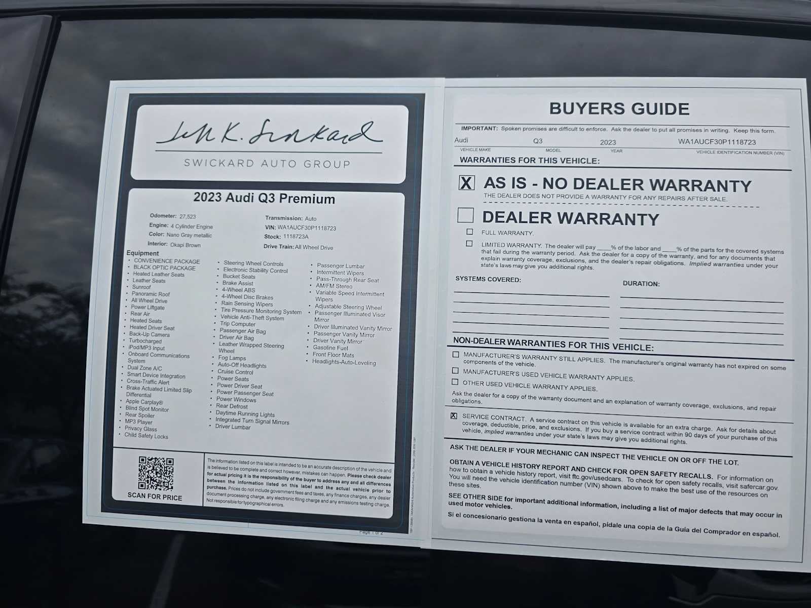 2023 Audi Q3 Premium