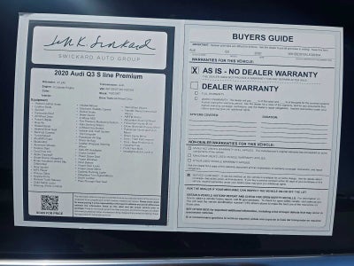 2020 Audi Q3 S line Premium