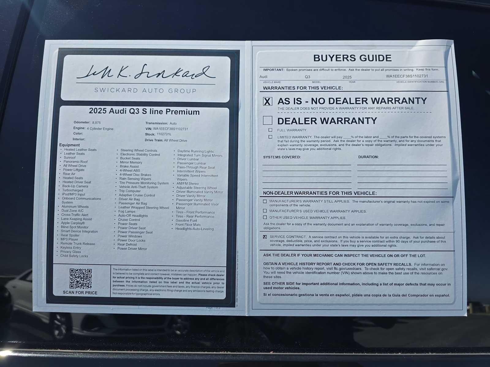 2025 Audi Q3 S line Premium Plus