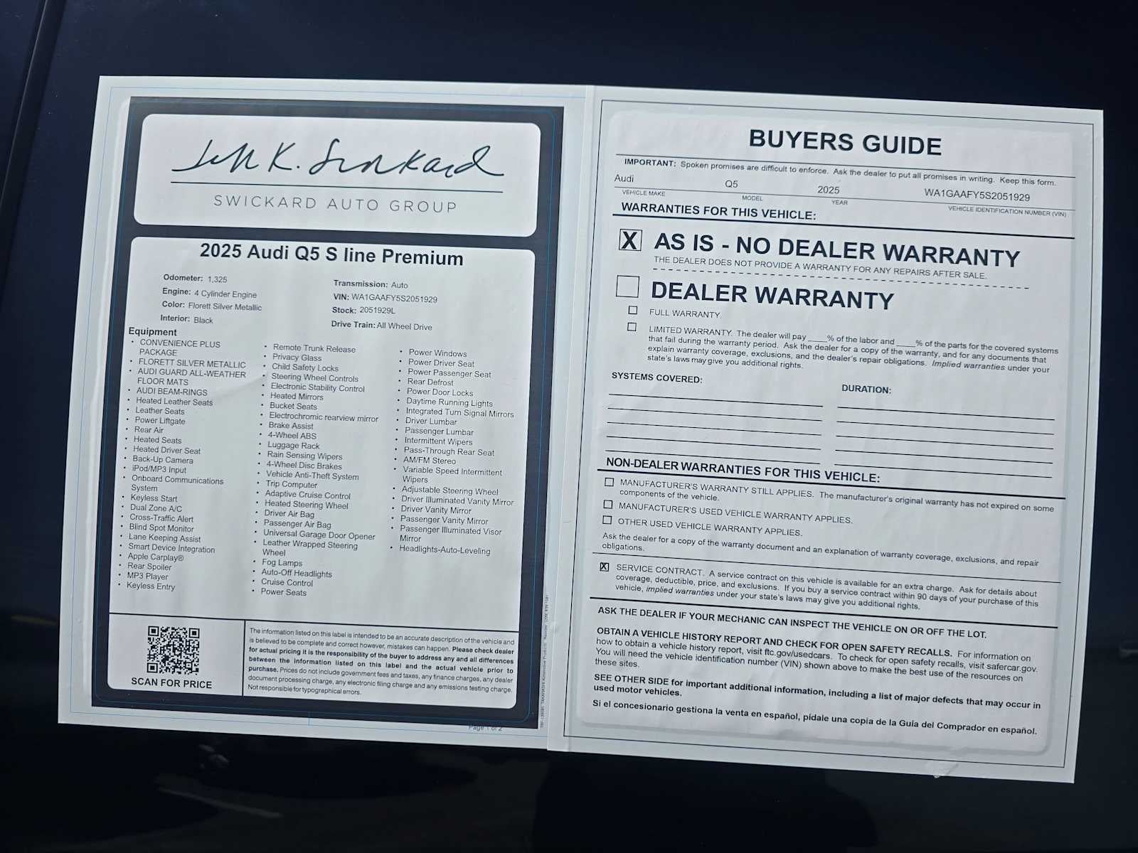 2025 Audi Q5 S line Premium