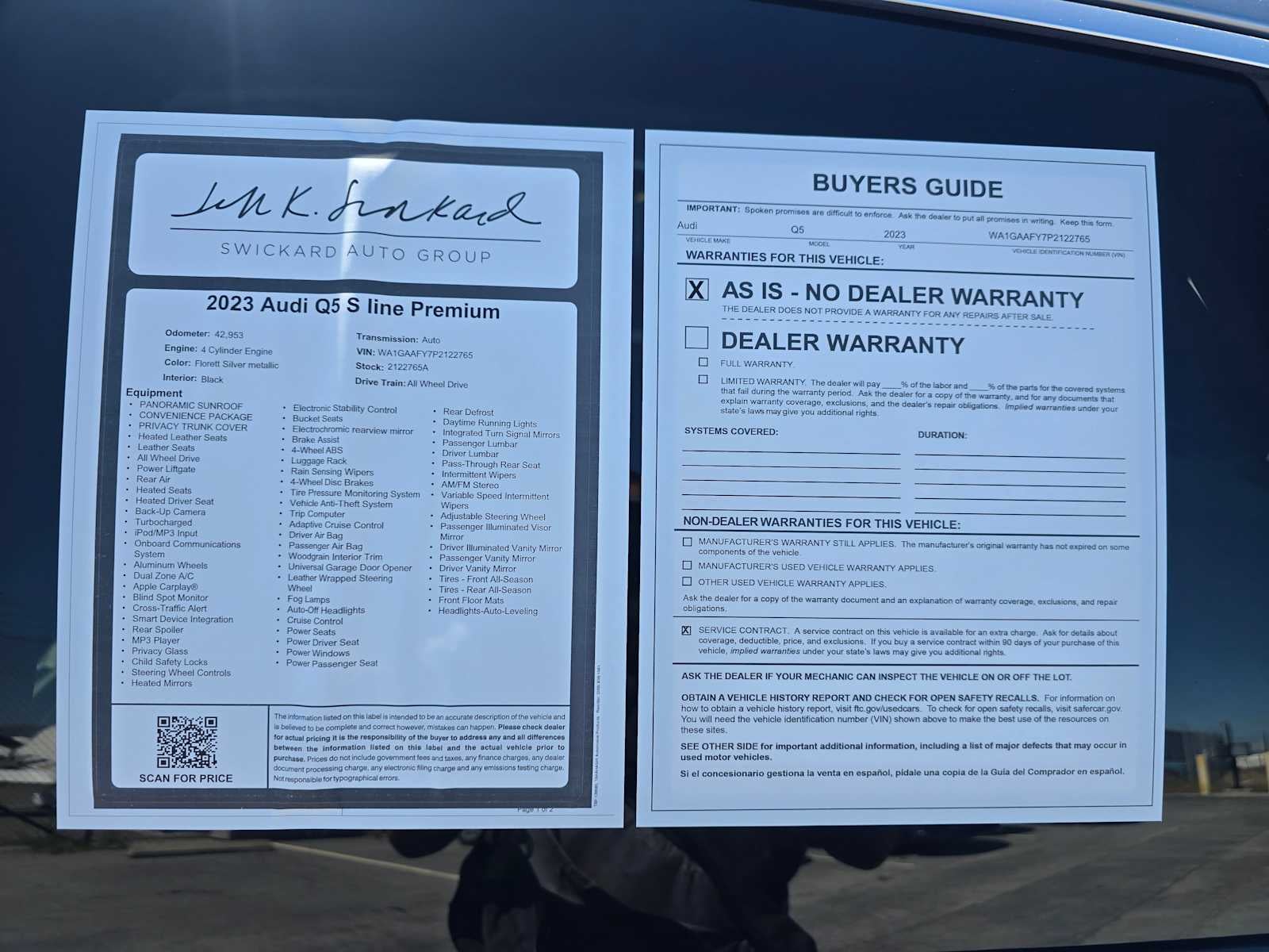 2023 Audi Q5 S line Premium