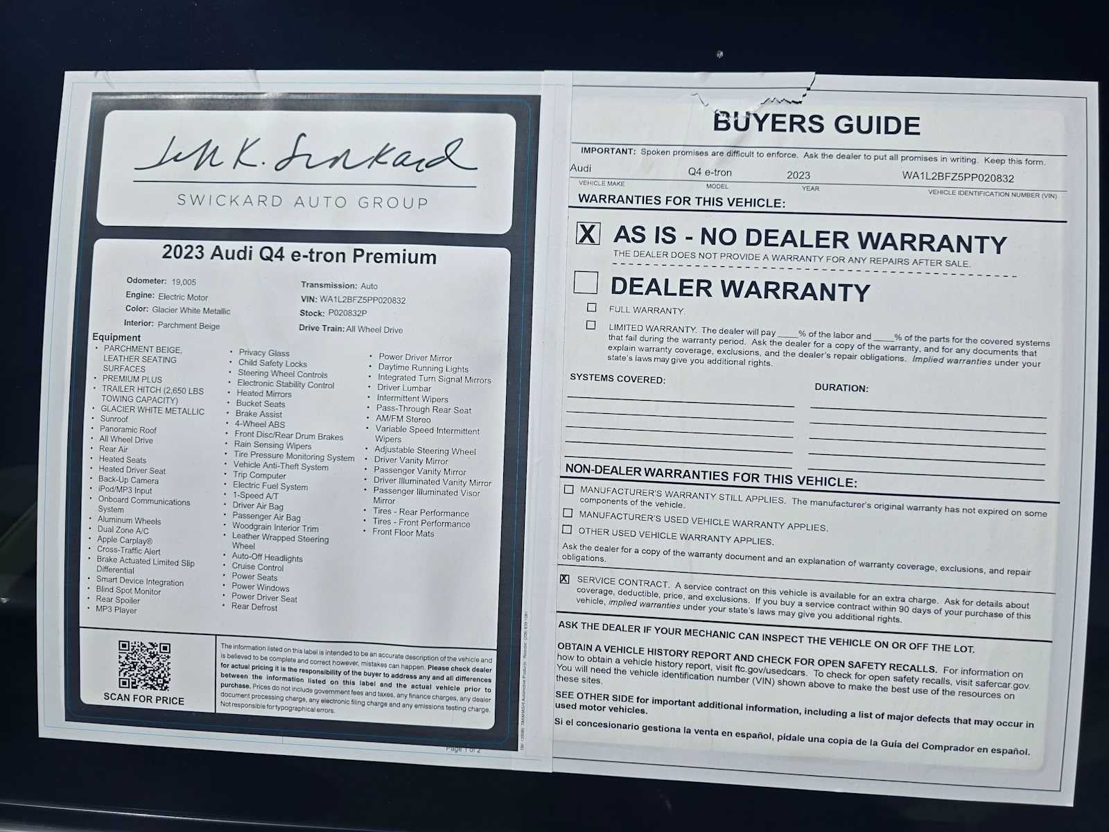 2023 Audi Q4 e-tron Premium Plus