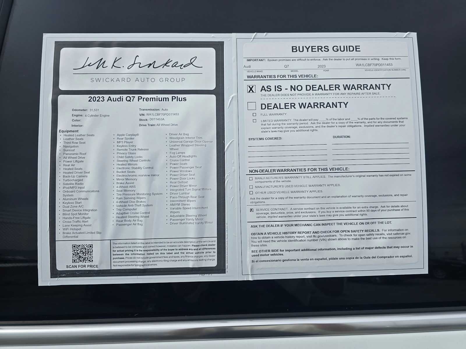 2023 Audi Q7 Premium Plus