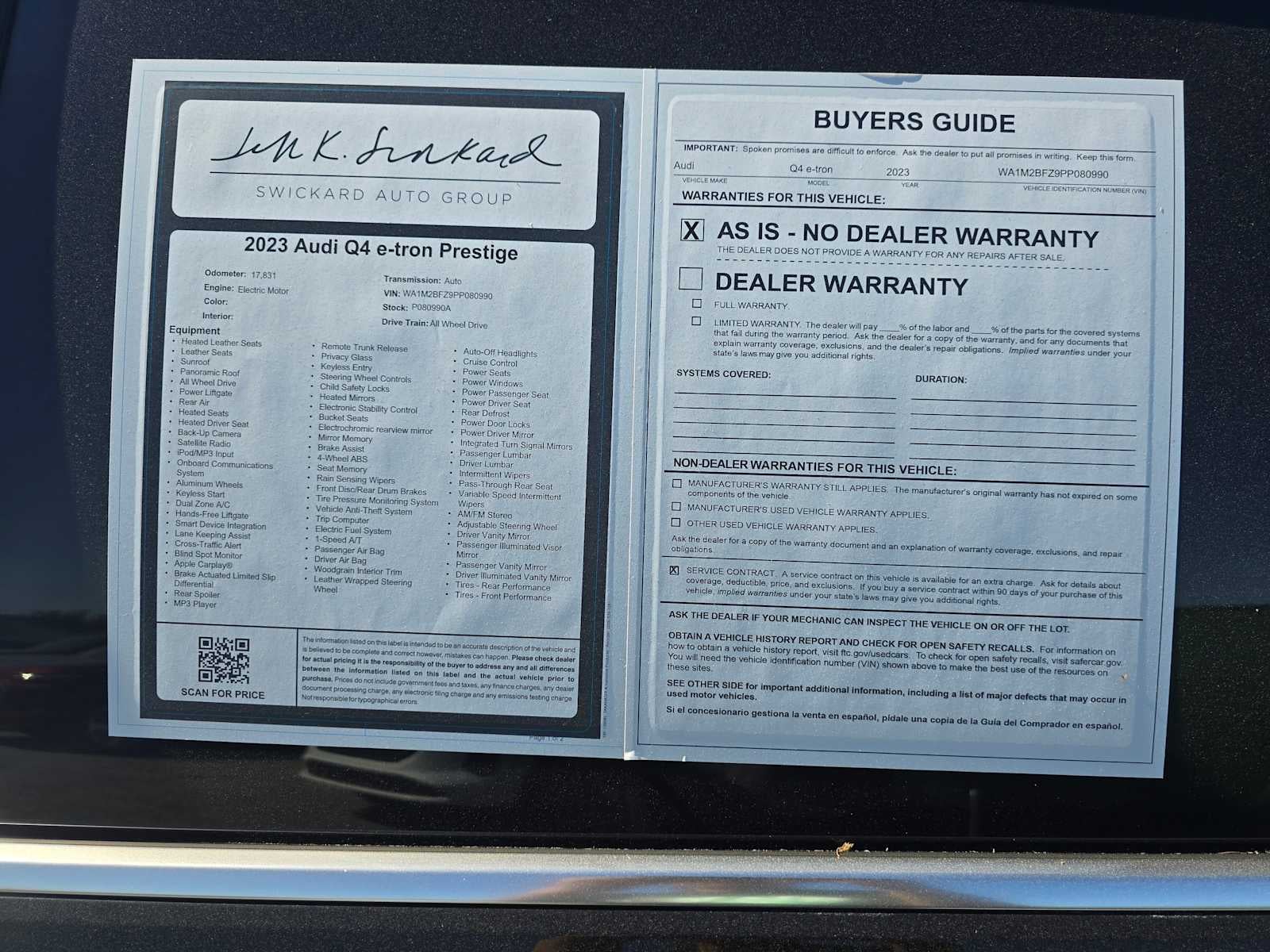 2023 Audi Q4 e-tron Prestige