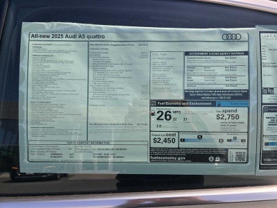 2025 Audi New A5 Premium Plus
