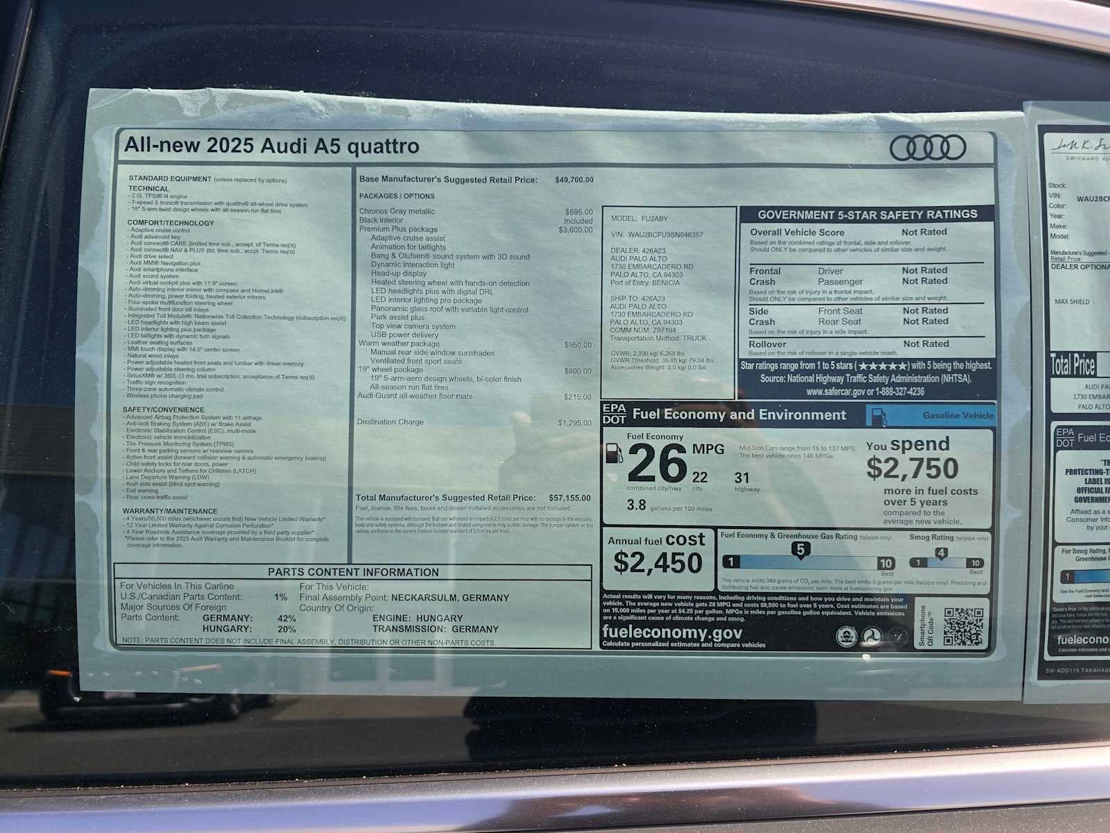 2025 Audi New A5 Premium Plus