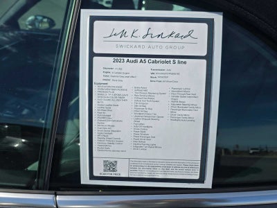 2023 Audi A5 Cabriolet S line Premium Plus