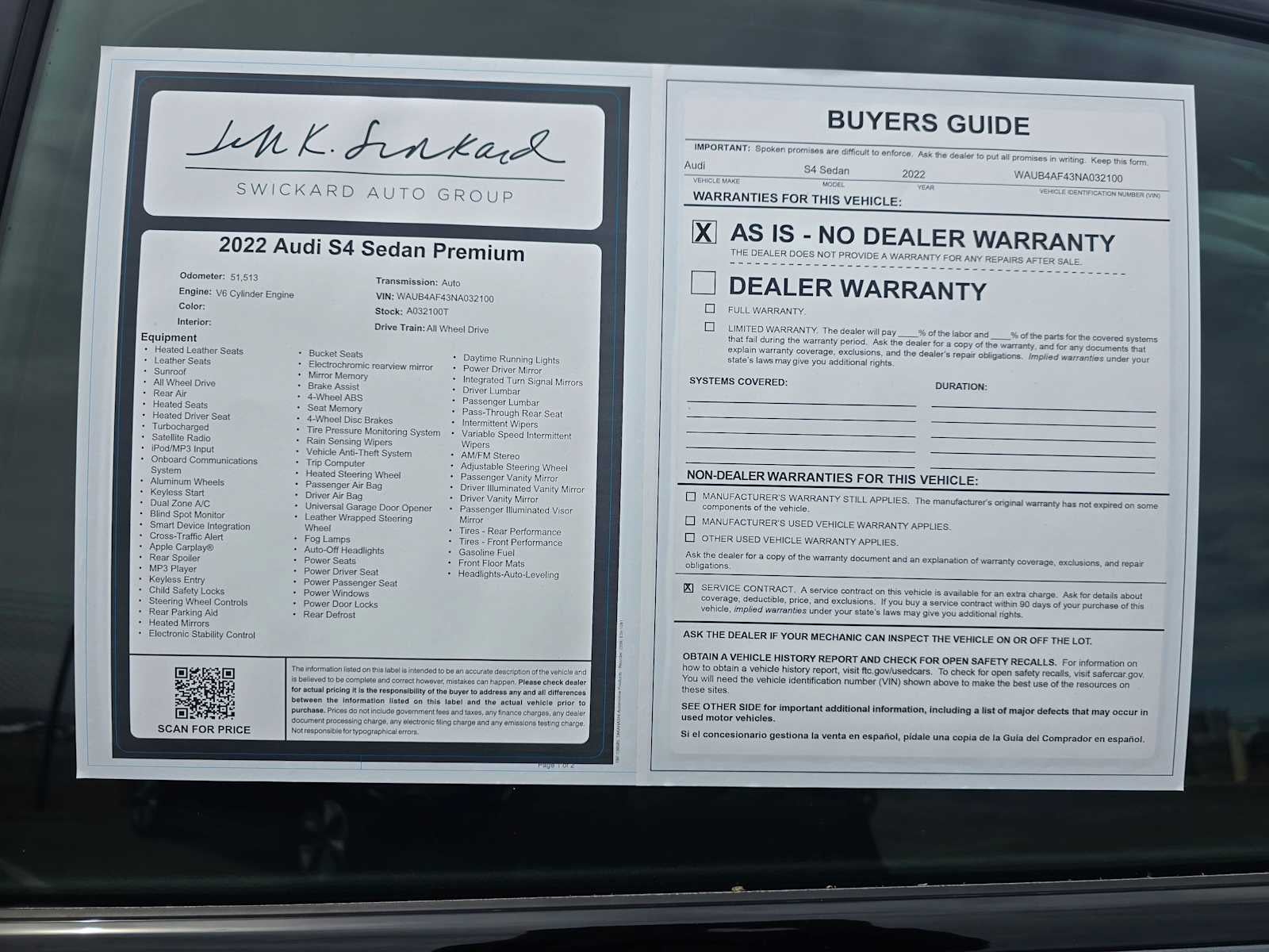 2022 Audi S4 Sedan Premium Plus