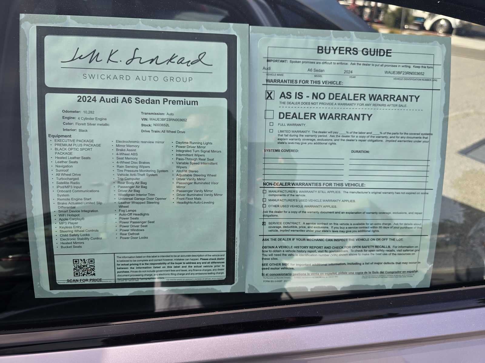 2024 Audi A6 Premium Plus