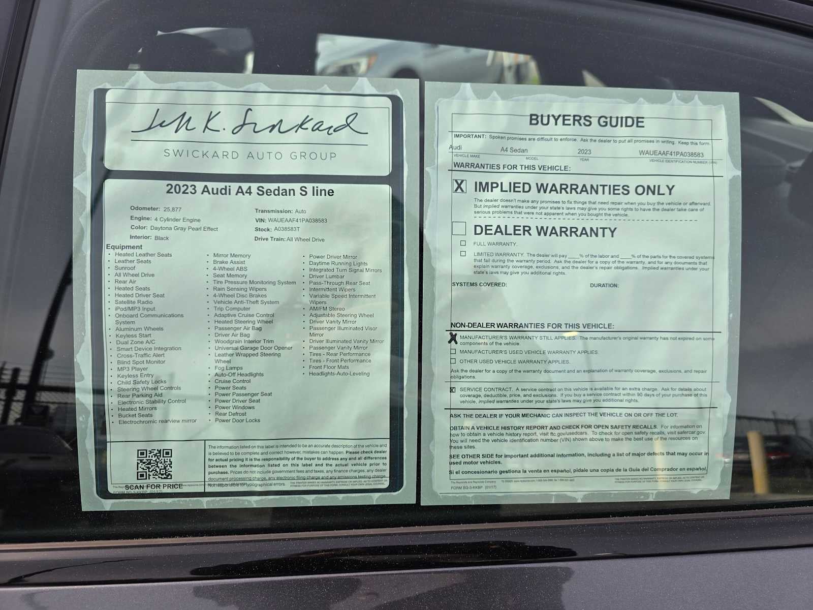 2023 Audi A4 S line Premium Plus