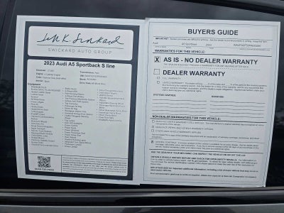 2023 Audi A5 Sportback S line Premium Plus