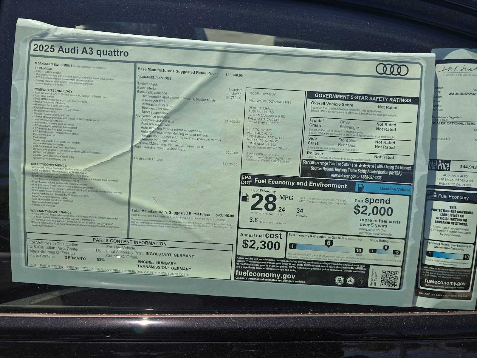 2025 Audi A3 Premium