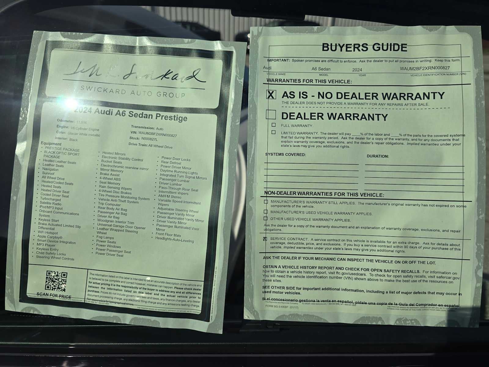 2024 Audi A6 Sedan Prestige