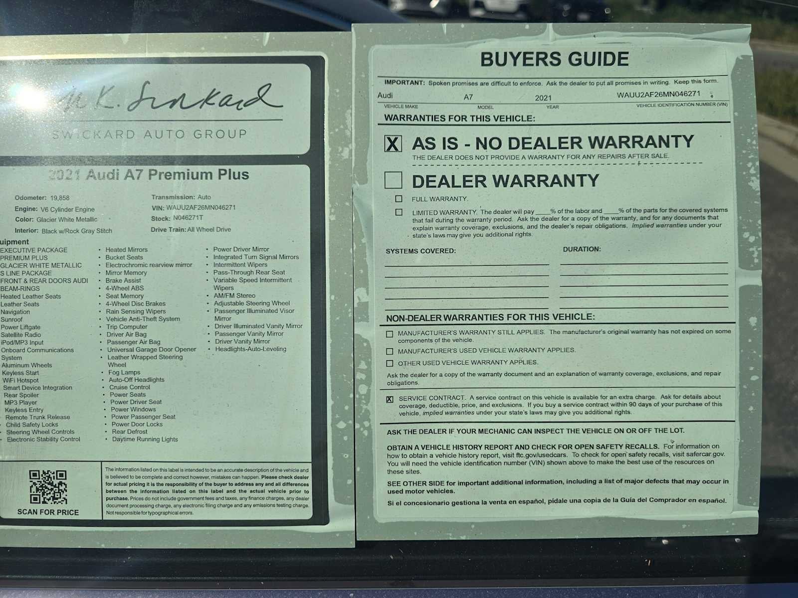 2021 Audi A7 Premium Plus