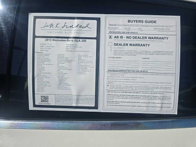 2015 Mercedes-Benz GLA 250 GLA 250