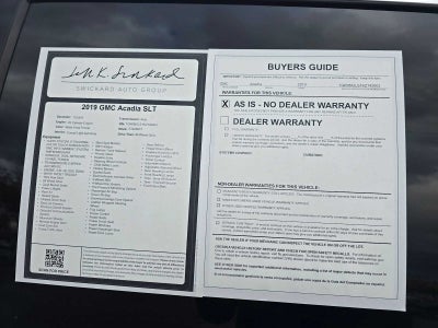 2019 GMC Acadia SLT