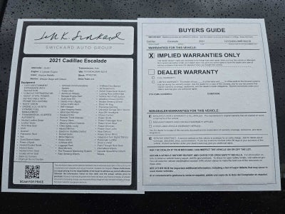 2021 Cadillac Escalade Premium Luxury Platinum