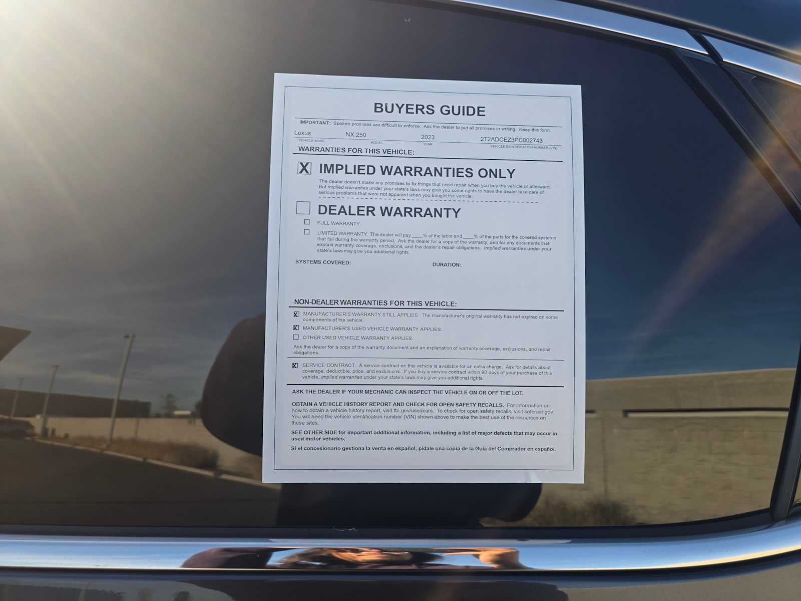 2023 Lexus NX NX 250