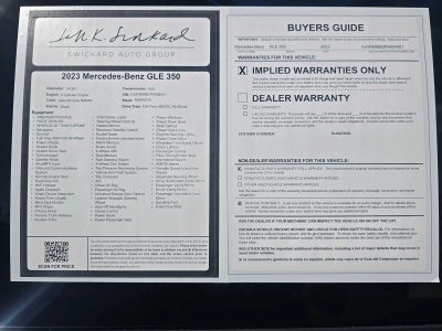 2023 Mercedes-Benz GLE 350 GLE 350