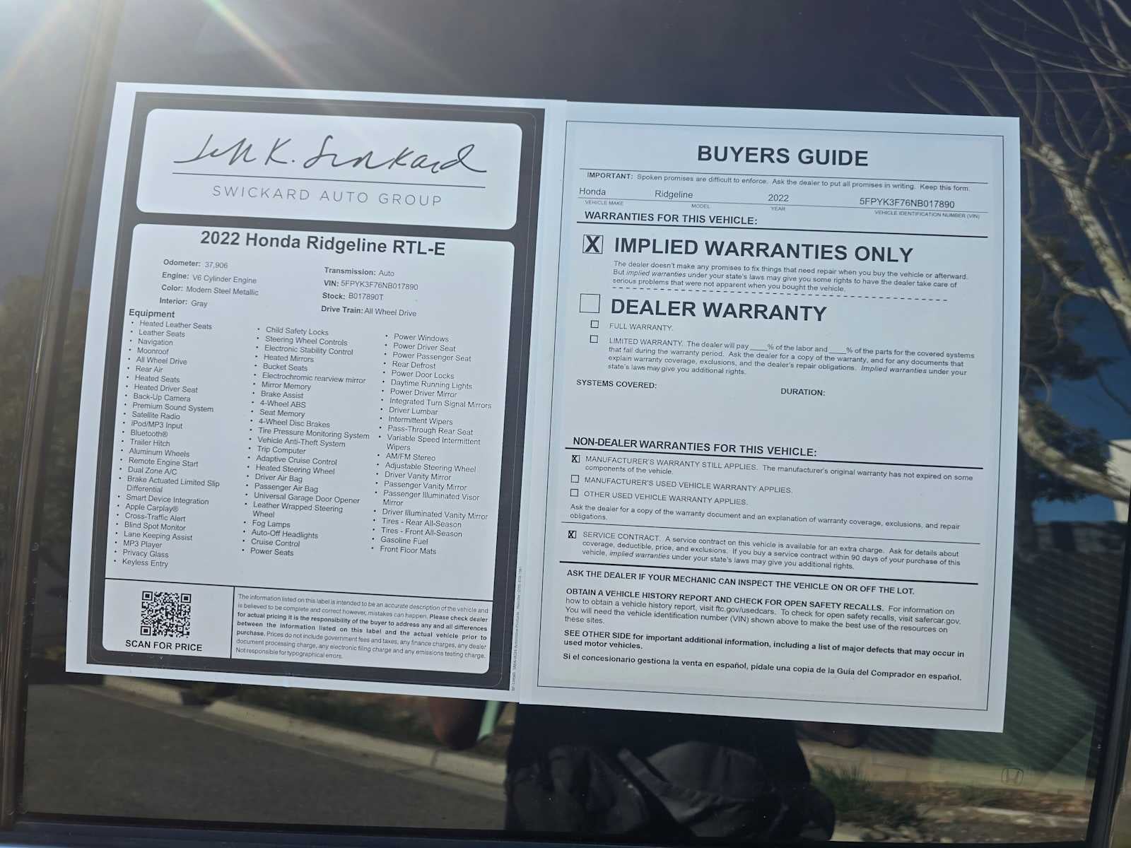 2022 Honda Ridgeline RTL-E