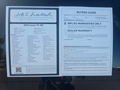 2025 Lexus TX 350 TX 350