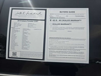 2015 Subaru Forester 2.0XT Touring